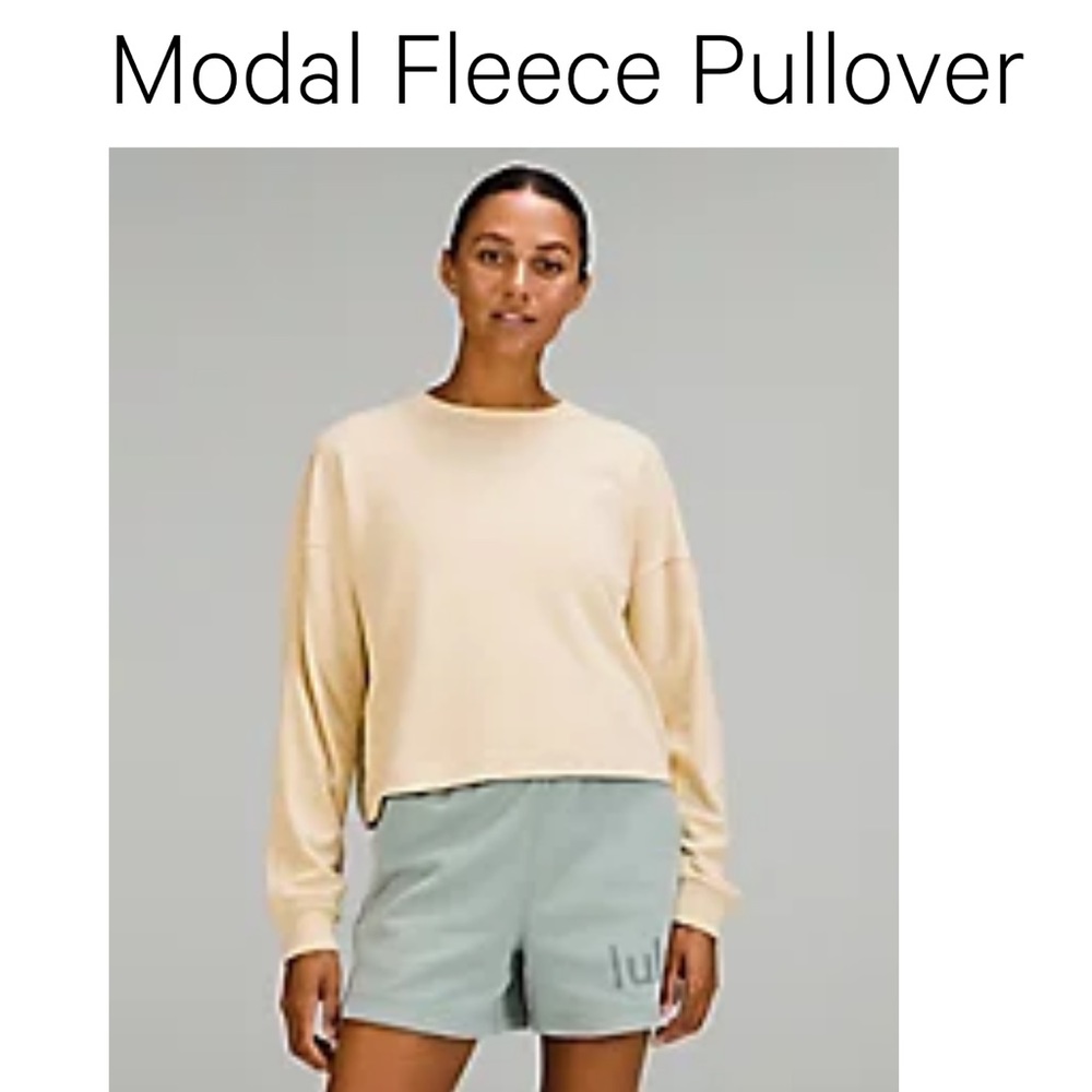 Lululemon Modal fleece pullover size 8